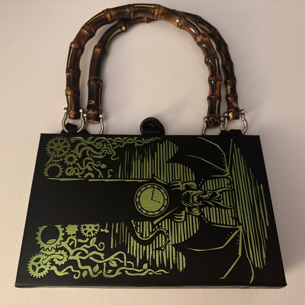 Wicked Black and Green Women's Custom Book Purse - Picture 2 of 6